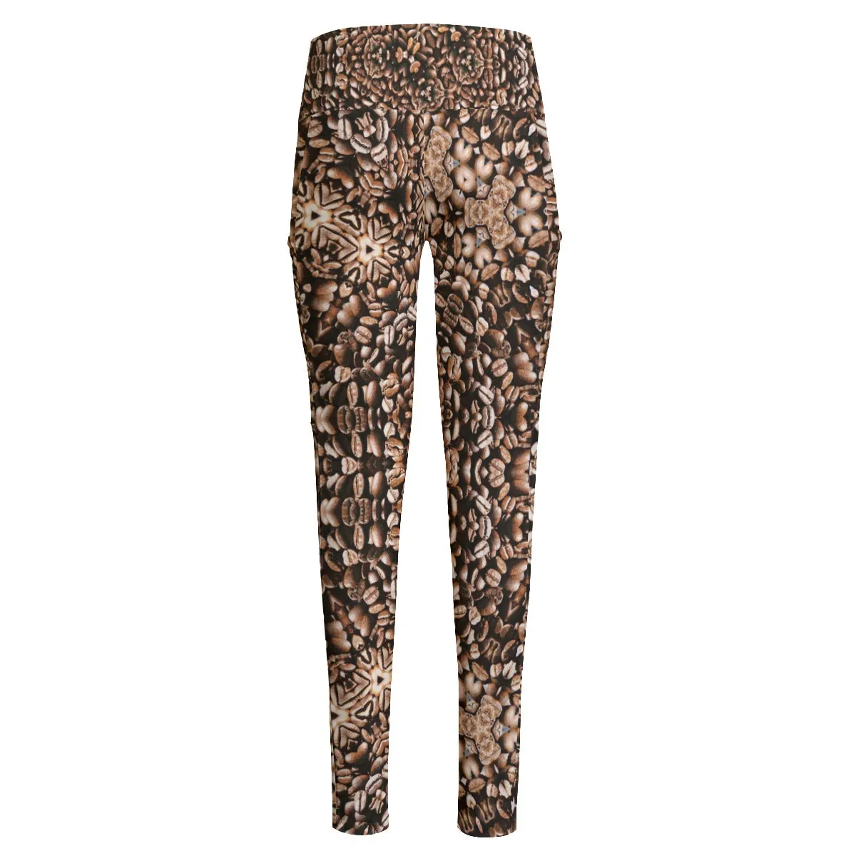Coffee Beans K High Waist Pants With Side Pockets up to 6 XL