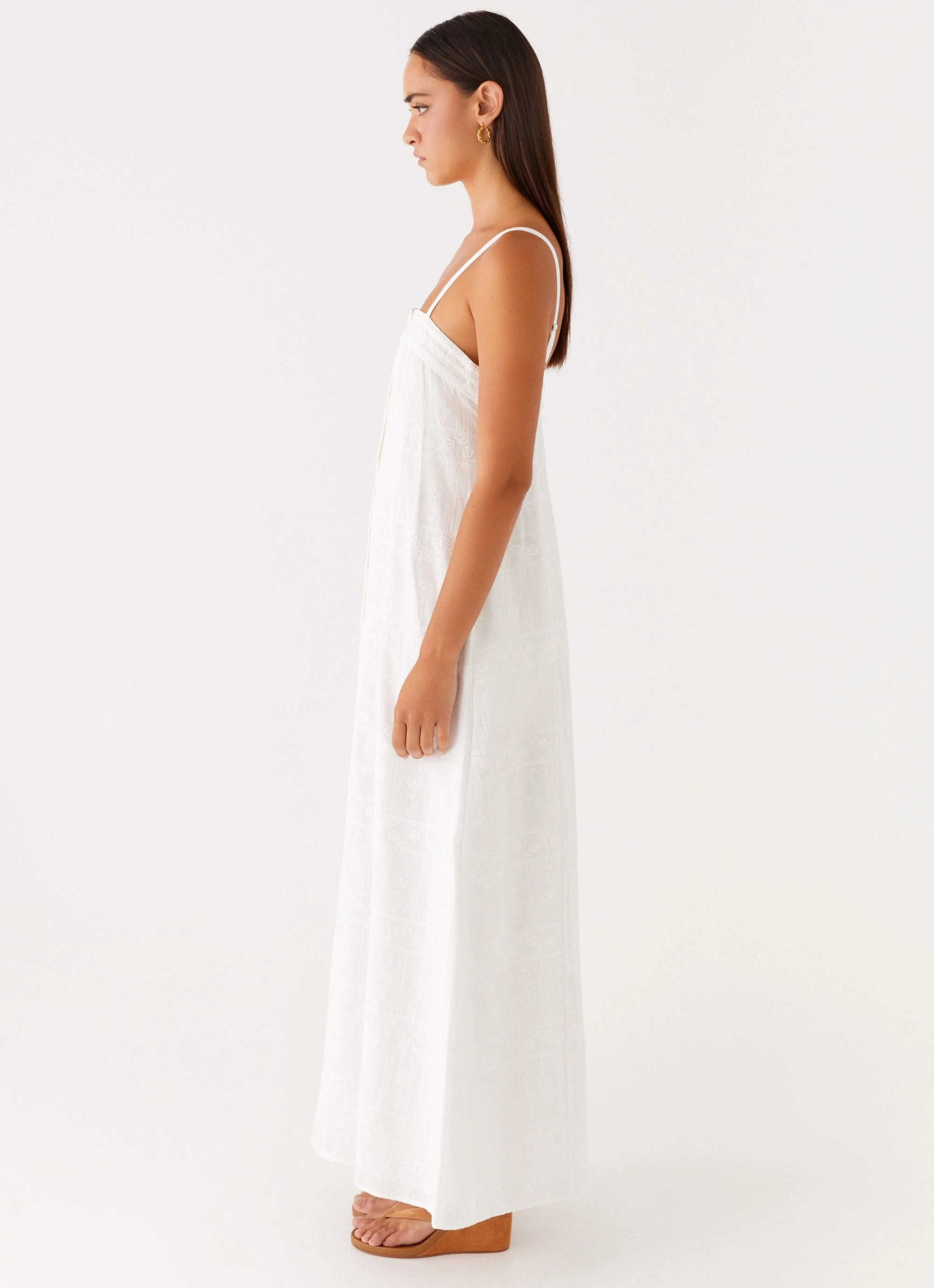 Cole Maxi Dress - White Soft Appeal Smart and Polished