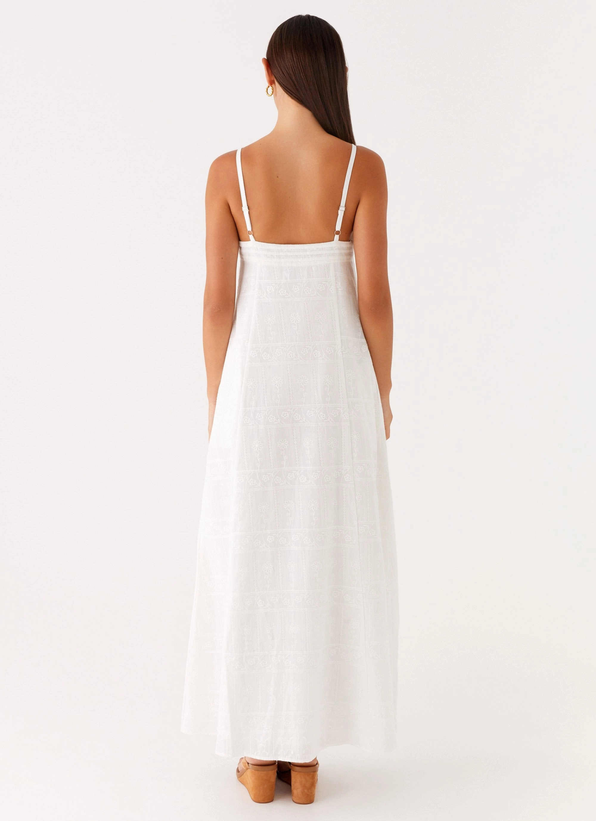 Cole Maxi Dress - White All-Purpose Comfort Perfect Length