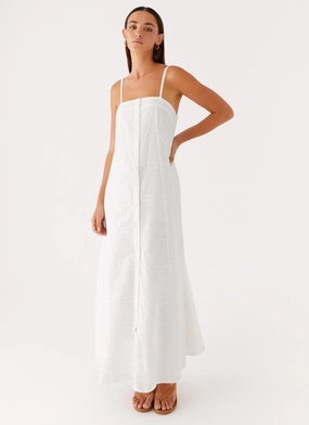Open-back Cole Maxi Dress - White
