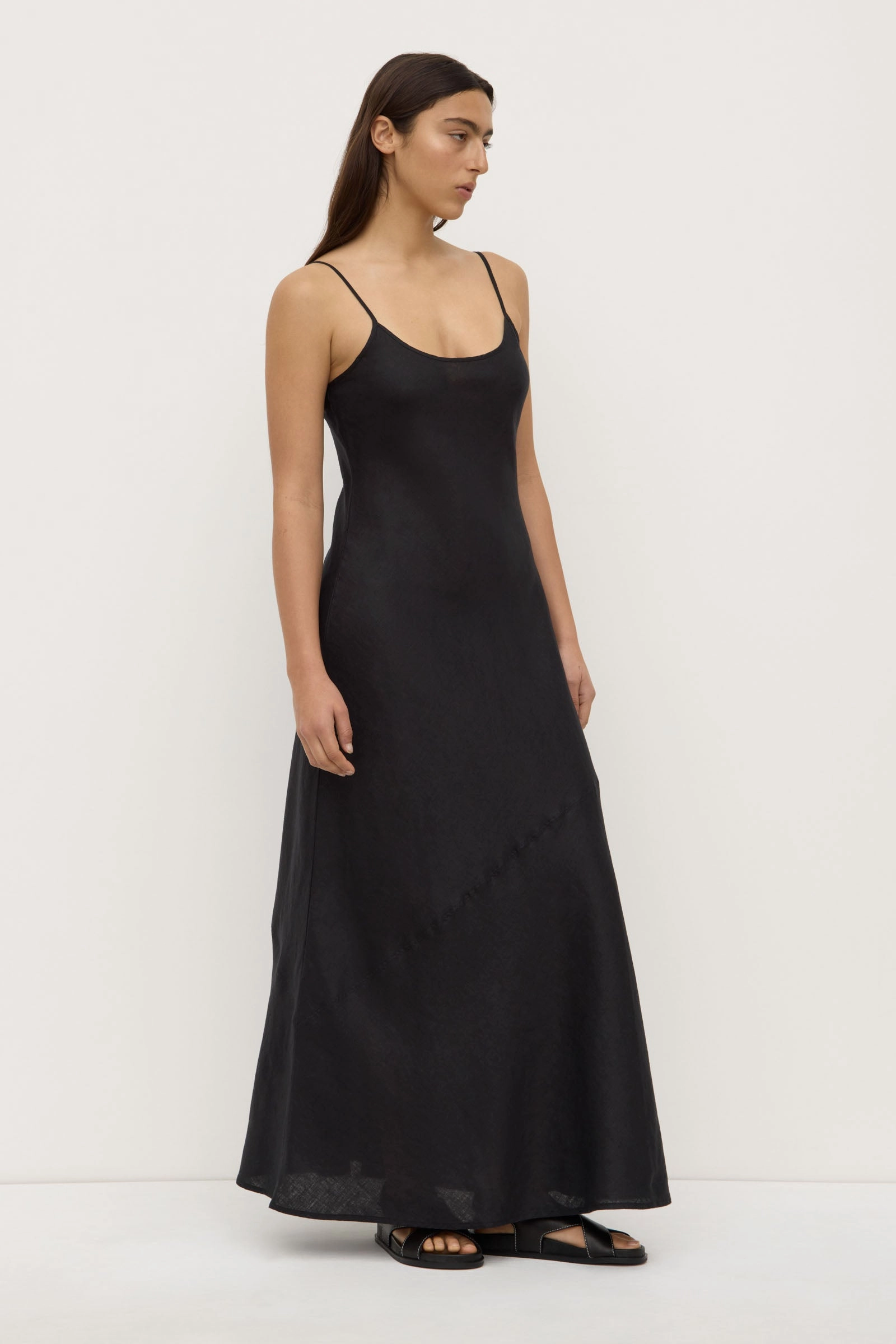 Colette Linen Slip Dress Smooth Design