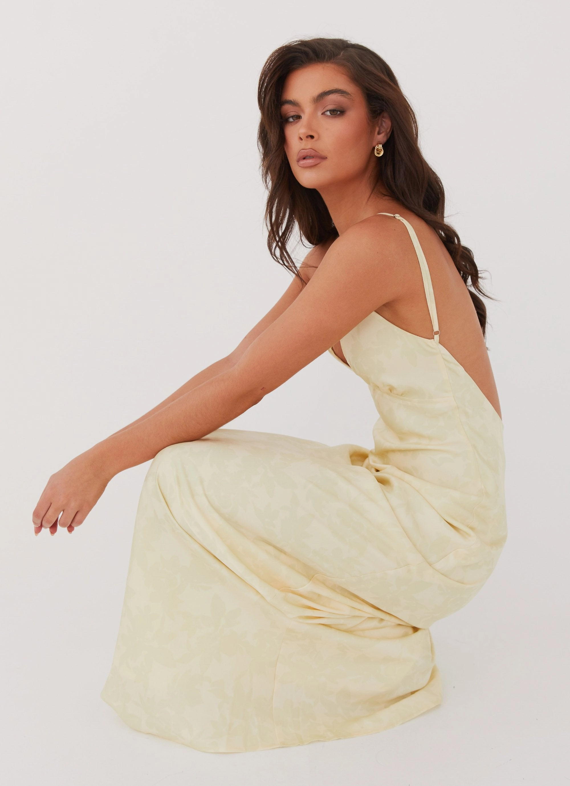 Dreamy Drape Sorrento Sun Maxi Dress - Yellow Floral