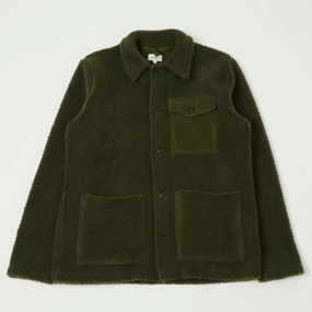 InterchangeablePanels Essential City Look Hartford 'Sherpa' Utility Fleece Jacket - Army
