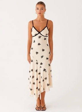 Amelia Midi Dress - Nude Formal Wear Soft Finish