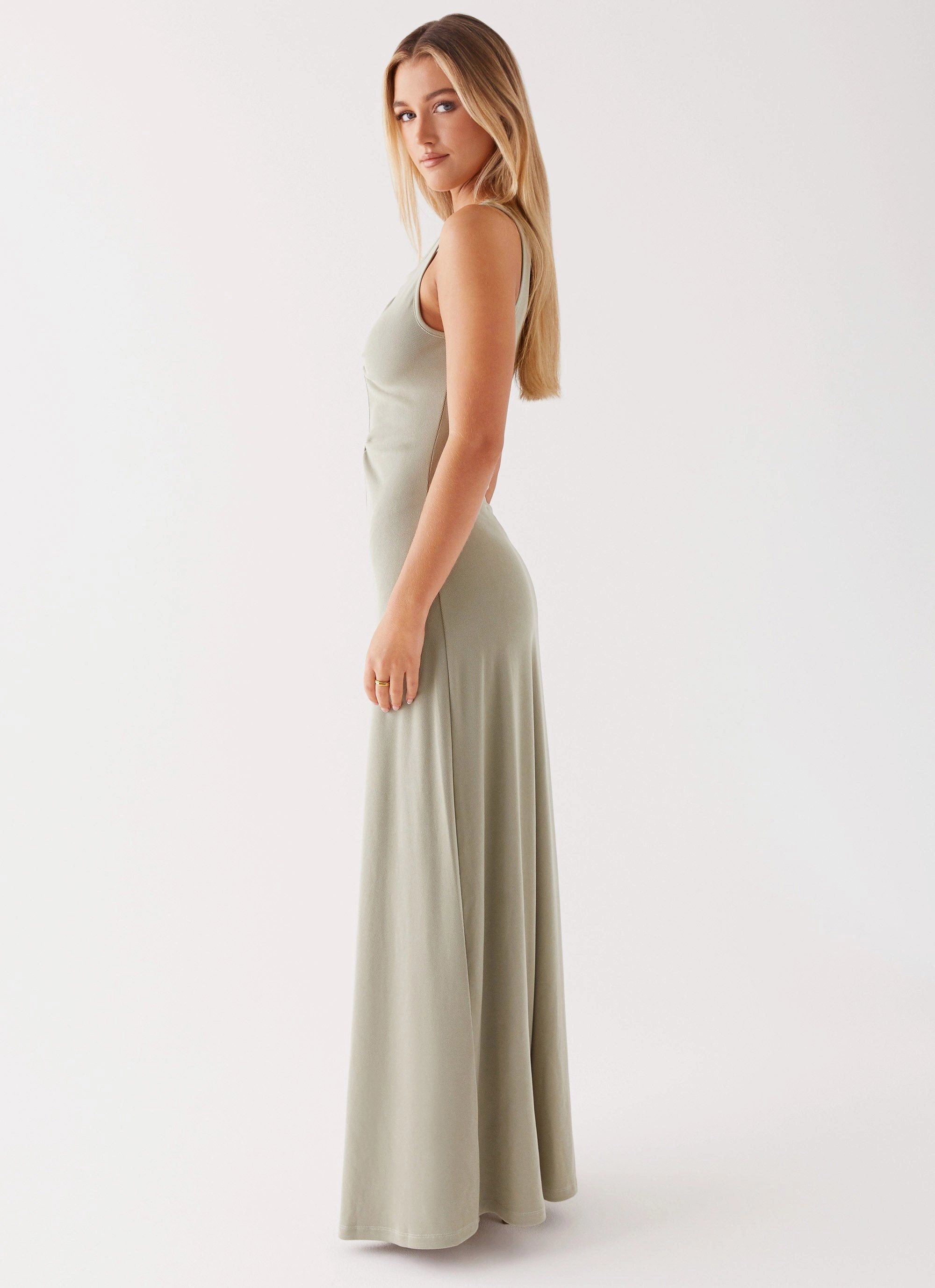 Valli Maxi Dress - Sage Ombre-Effect