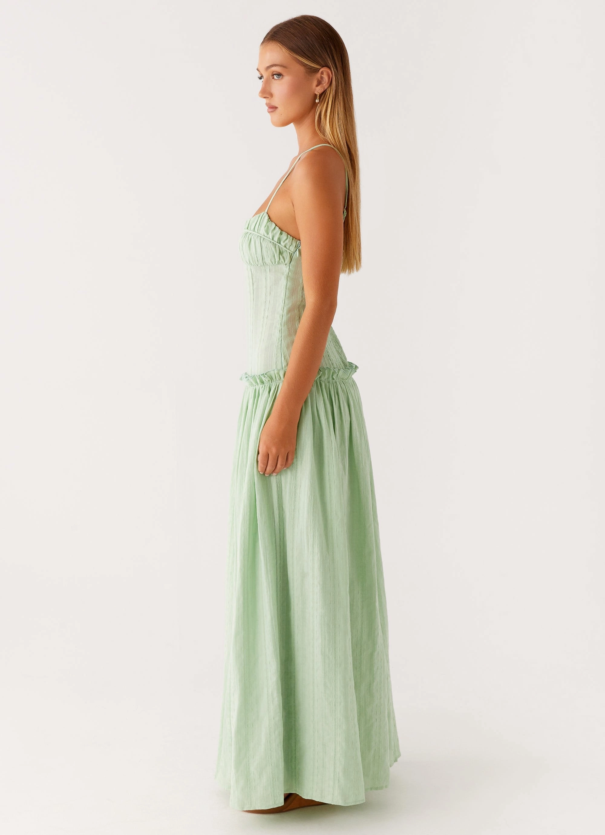 Jacinda Drop Waist Maxi Dress - Sage Style Moment