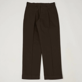 Functional Comfort Wear Knickerbocker 'Canal' Tapered Twill Chinos - Black Olive