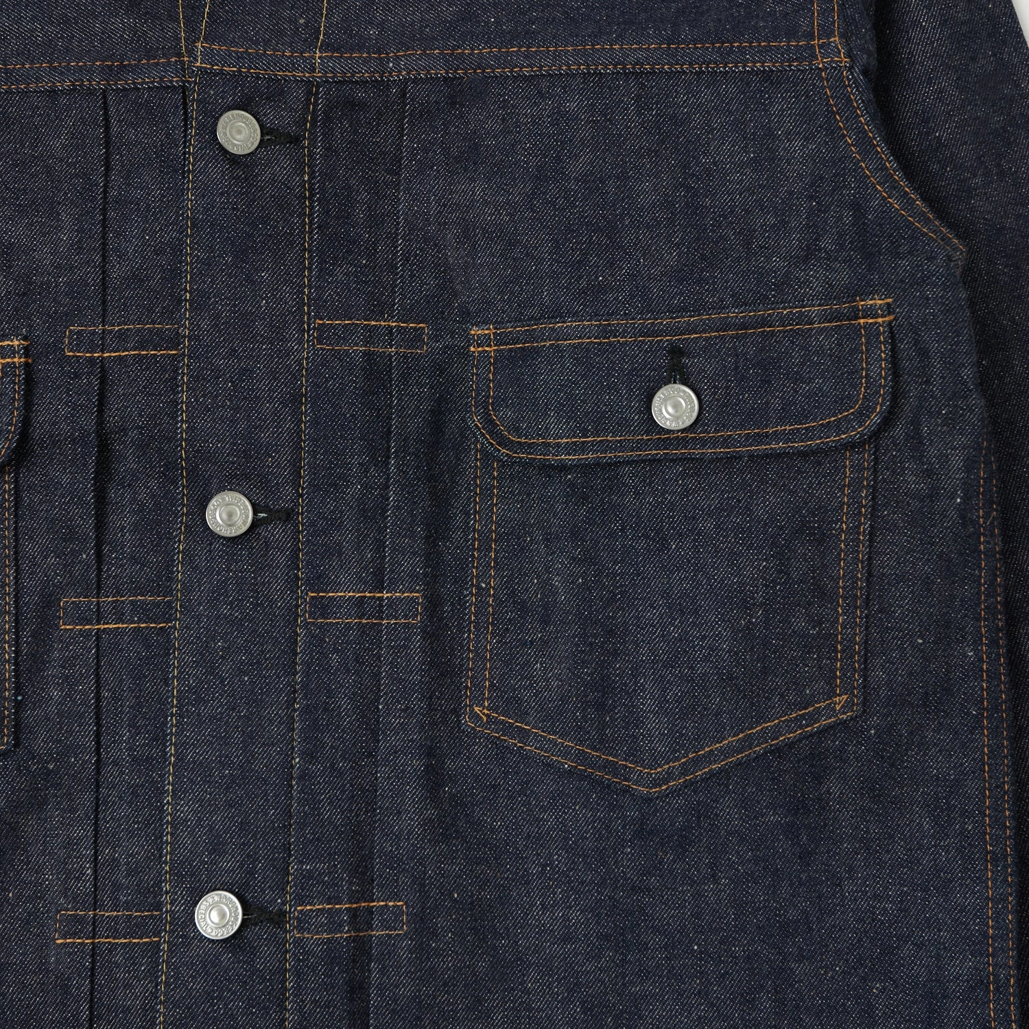 Cold Days Button Fastenings Warehouse & Co 2002XX (2000XX) 1953 Model Type II Denim Jacket - Raw