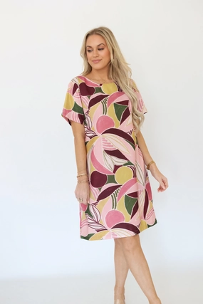 Running For Office Dress- Pink SunProtective