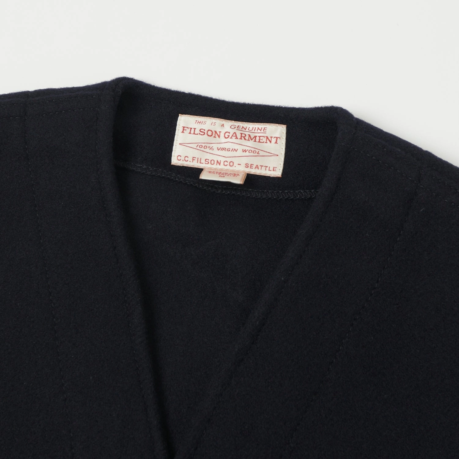 Insulated Warmth Filson Mackinaw Wool Vest - Dark Navy