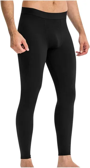 Compression Pants Men Athletic Workout Running Tights Quick Dry Sport Leggings Base Layer Bottoms for Yoga Basketball