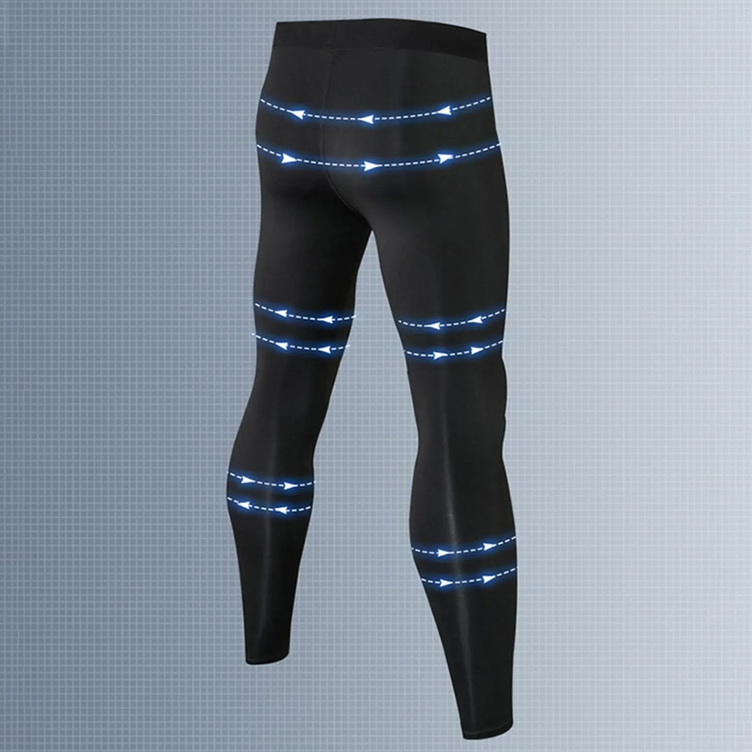 Compression Pants Men Athletic Workout Running Tights Quick Dry Sport Leggings Base Layer Bottoms for Yoga Basketball
