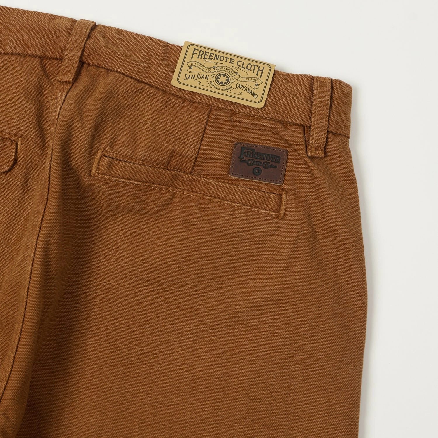Quick Adjust Fit No Sagging Freenote Cloth Heavyweight 14oz Slub Workers Chino - Rust