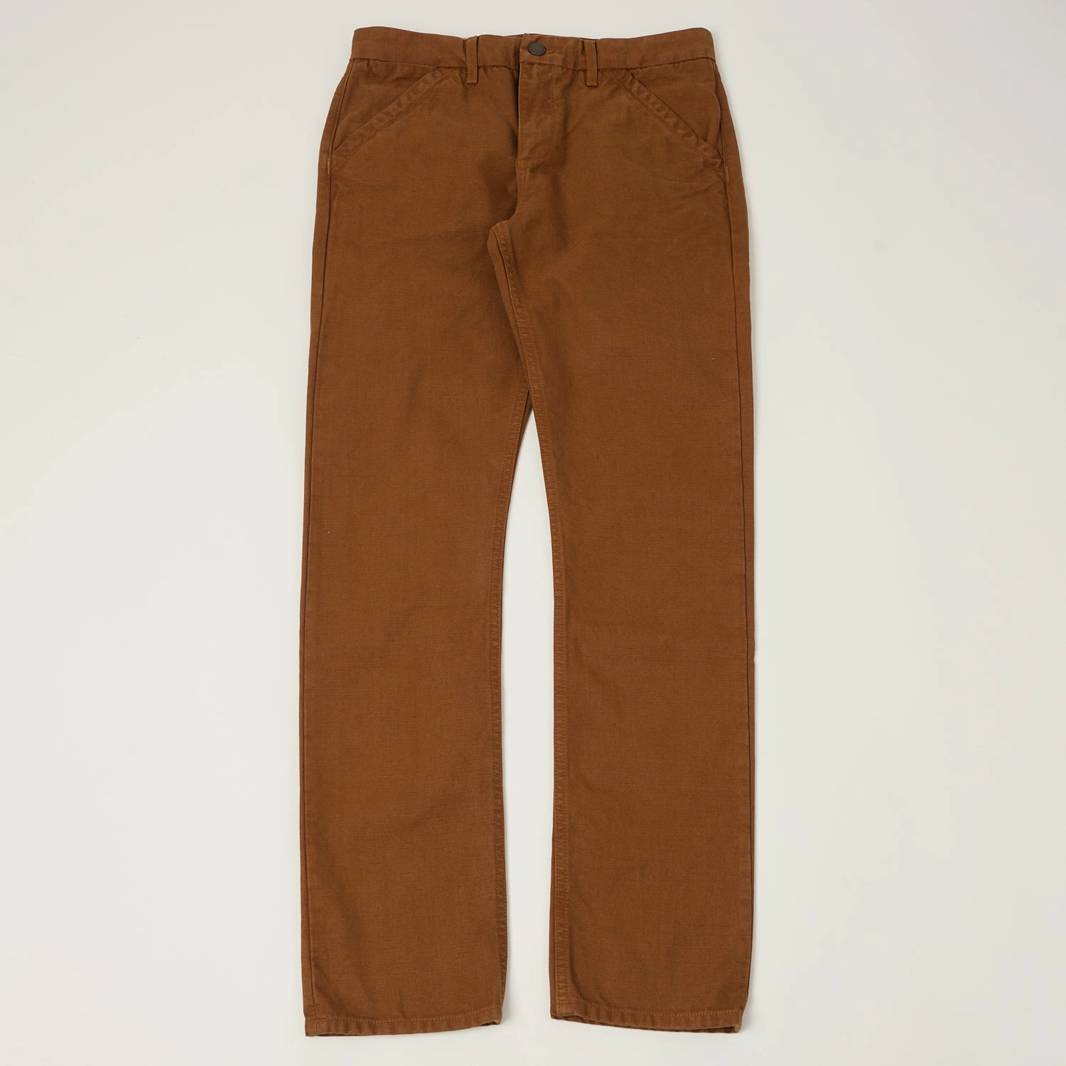 Breathable Design Freenote Cloth Heavyweight 14oz Slub Workers Chino - Rust