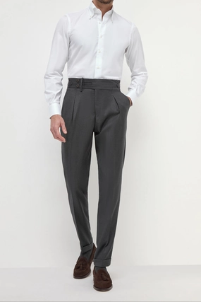 Full Comfort Dark grey Limited Edition trousers - Made in Italy
