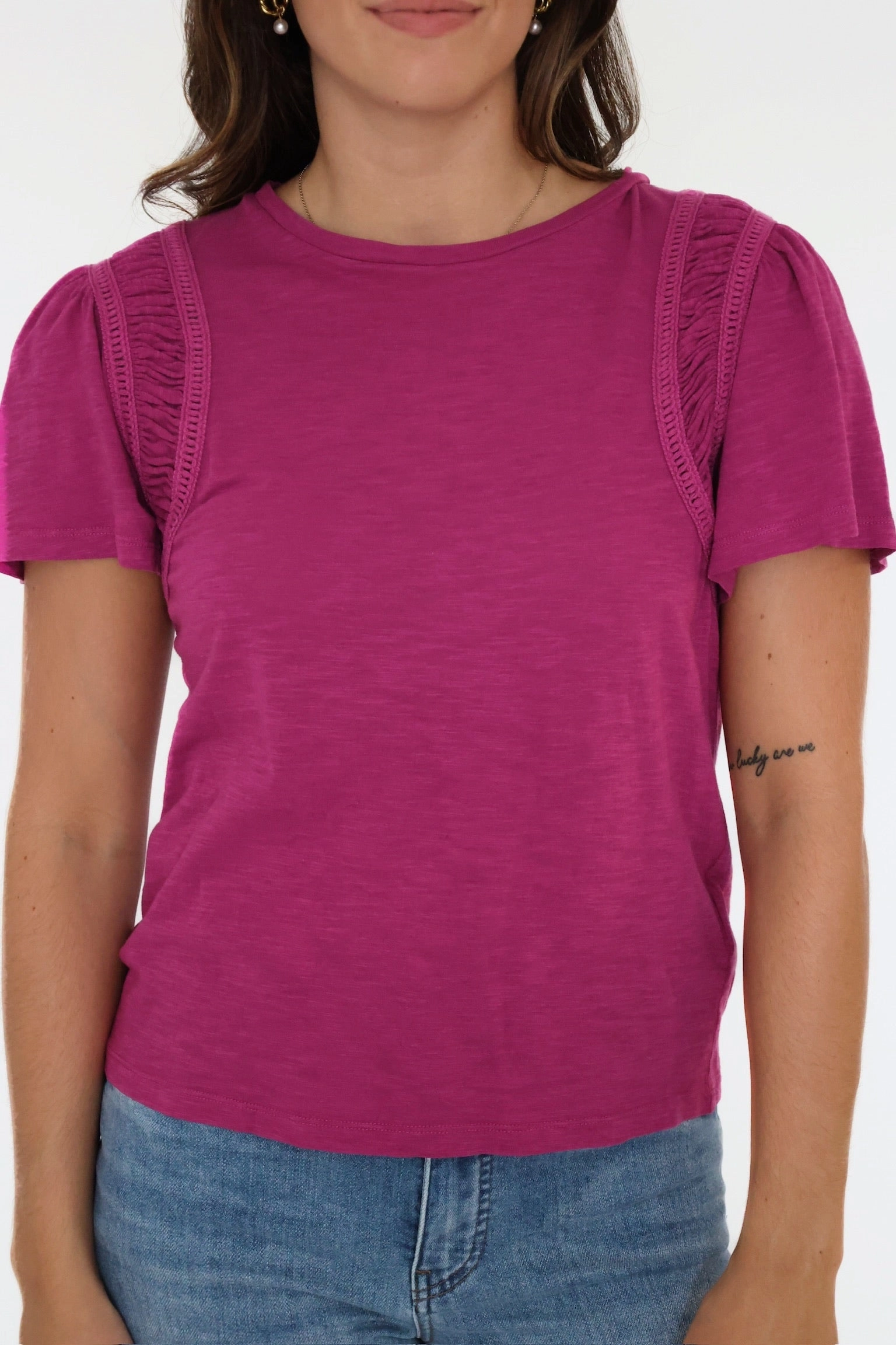 Contrast Stitch Odor Neutralizing Technology Francie Top