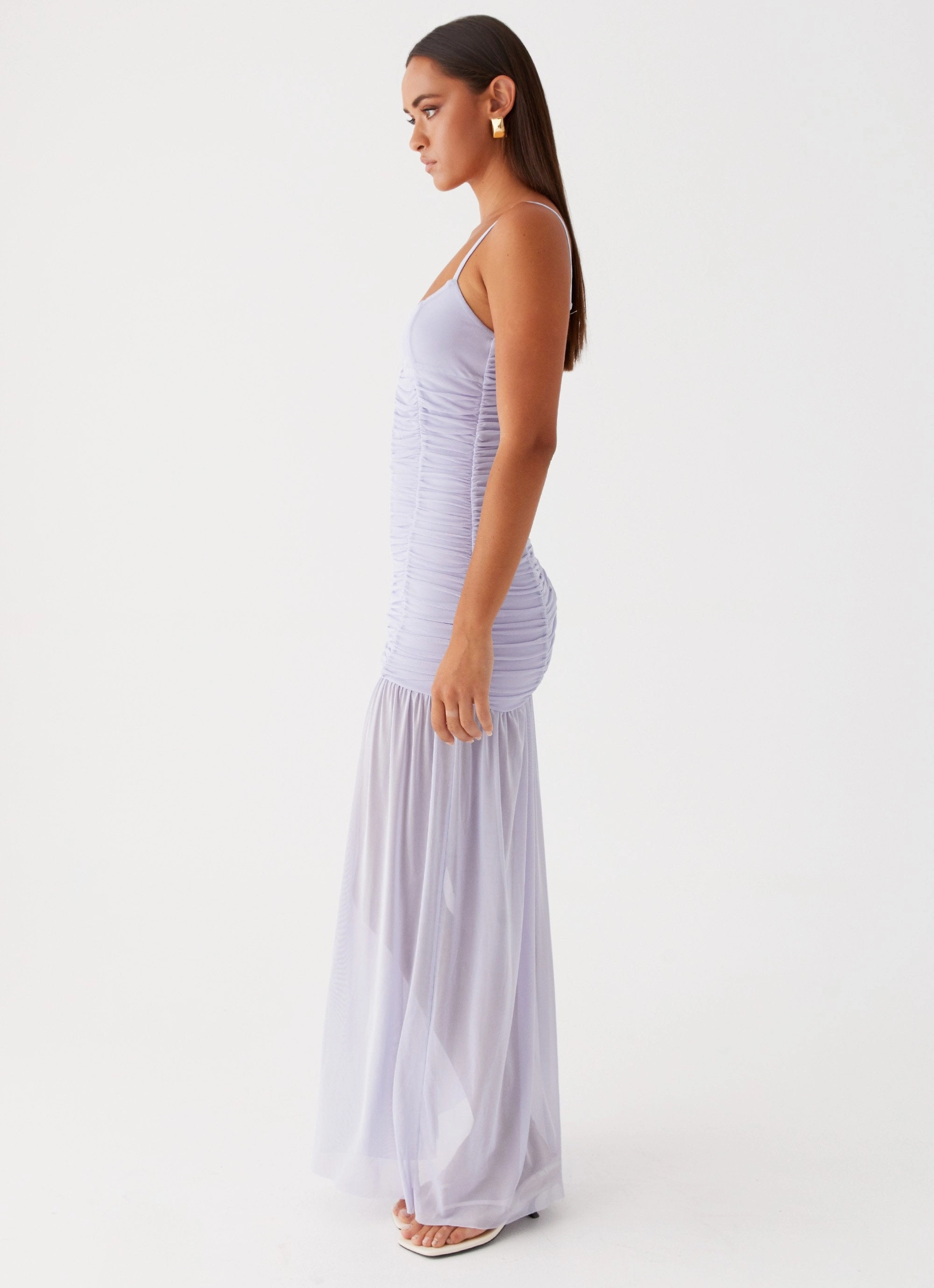 Constance Mesh Maxi Dress - Lavender Cute Touch