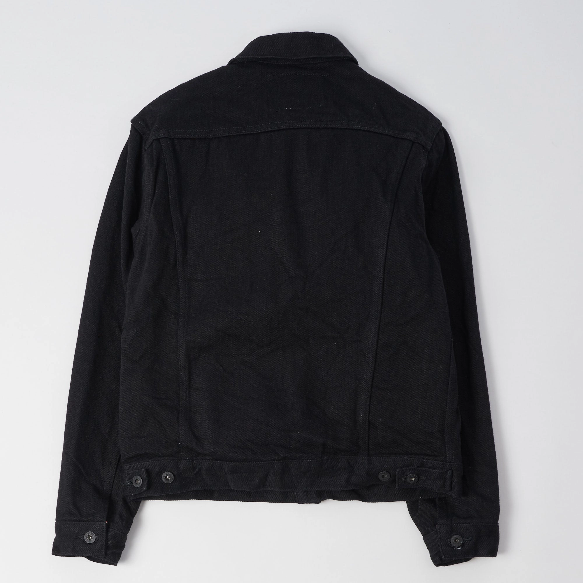 Adjustable Hem Lock System ONI Denim 02527PZR-IDBK 20oz 'Indigo x Black Secret Denim' Type III Denim Jacket - Rinsed