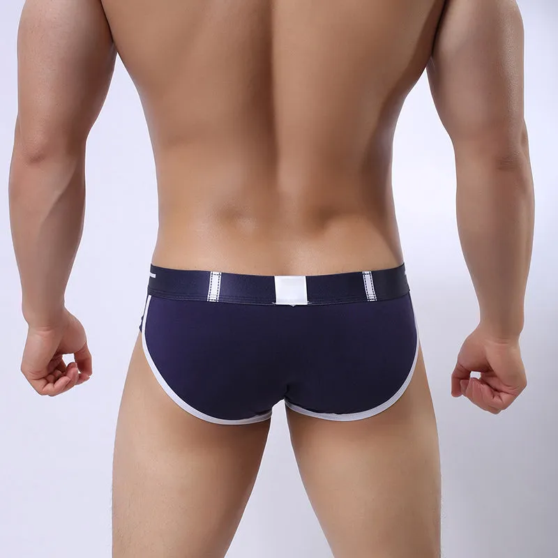 Contrast Mesh Breathable Cotton Briefs