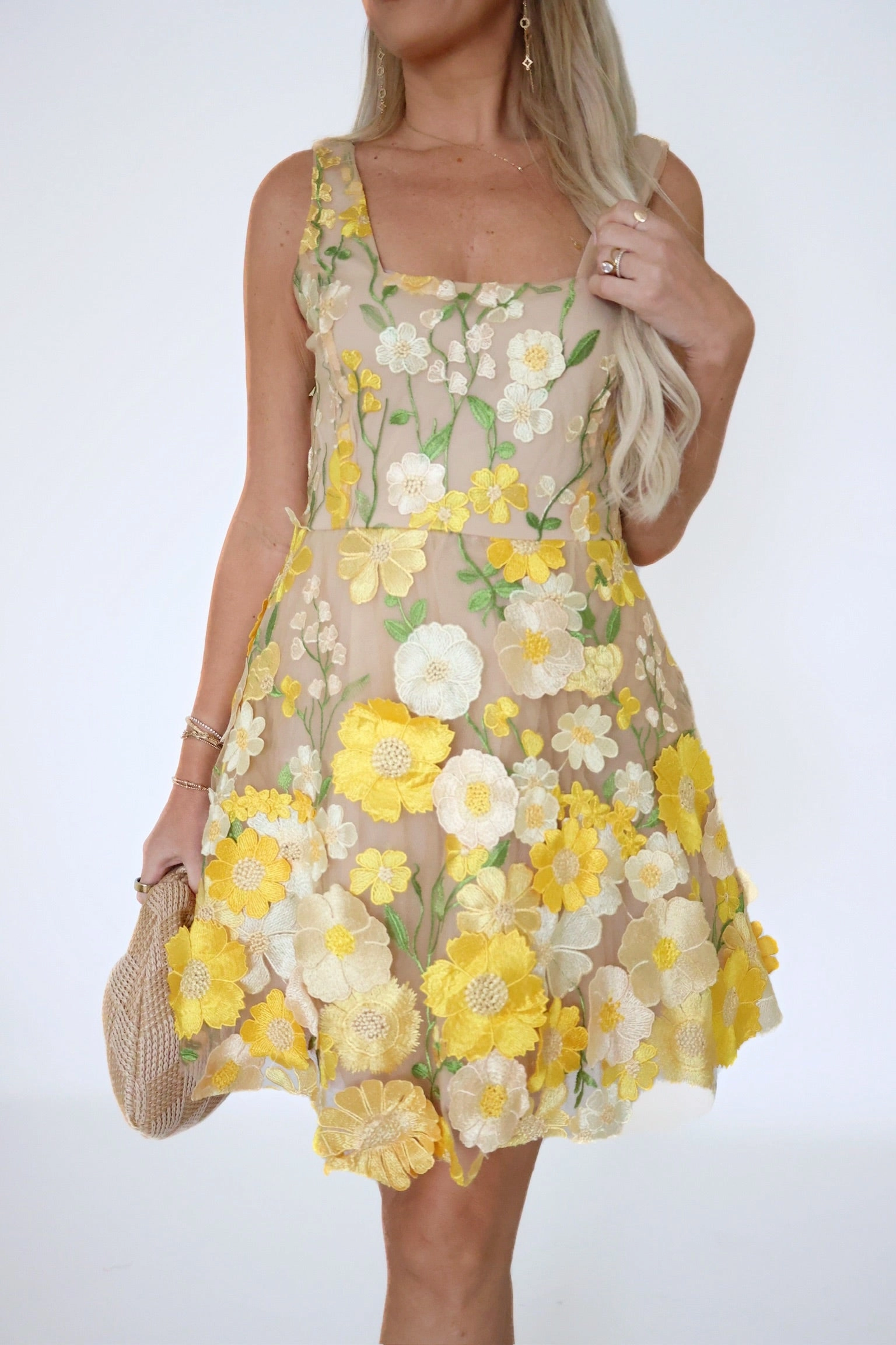 elegant design BoxySilhouette Botanical Beauty Dress (final sale)