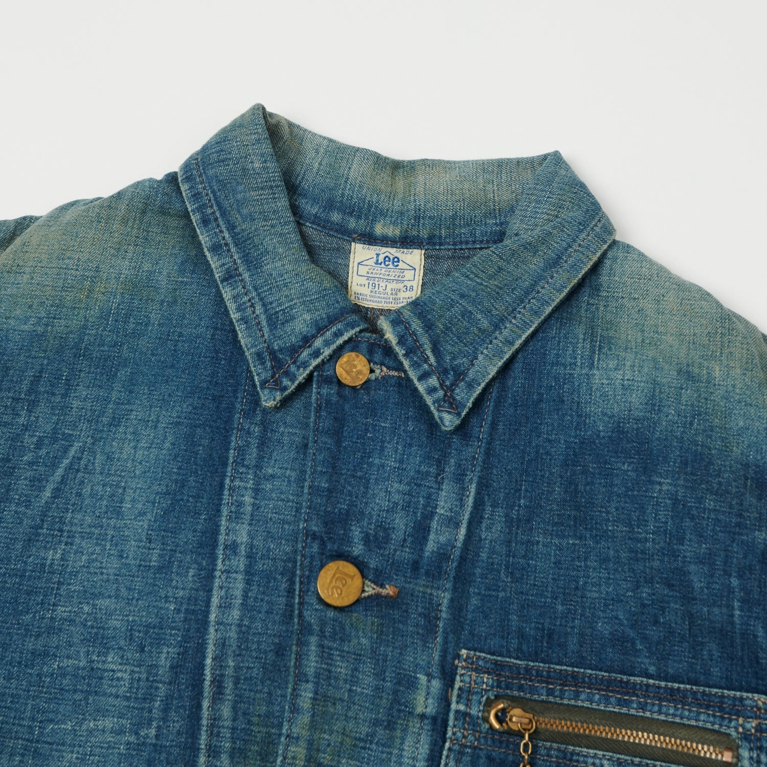Lee Archives 191J 'Loco' Denim Jacket - Heavy Wash CompactFoldable