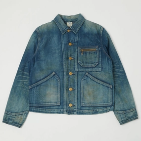Lee Archives 191J 'Loco' Denim Jacket - Heavy Wash Belted Waist