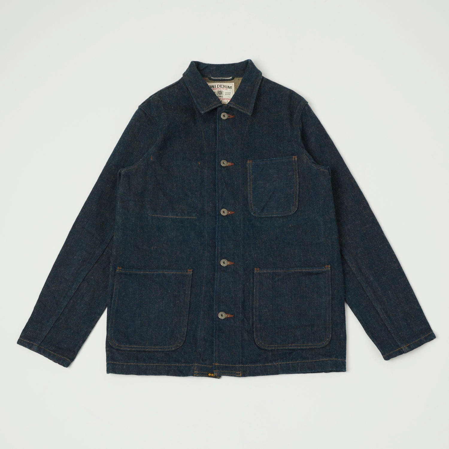 ONI Denim 03502ZR 'Secret Denim' 20oz Coverall Jacket - Rinsed Casual Outdoor Look