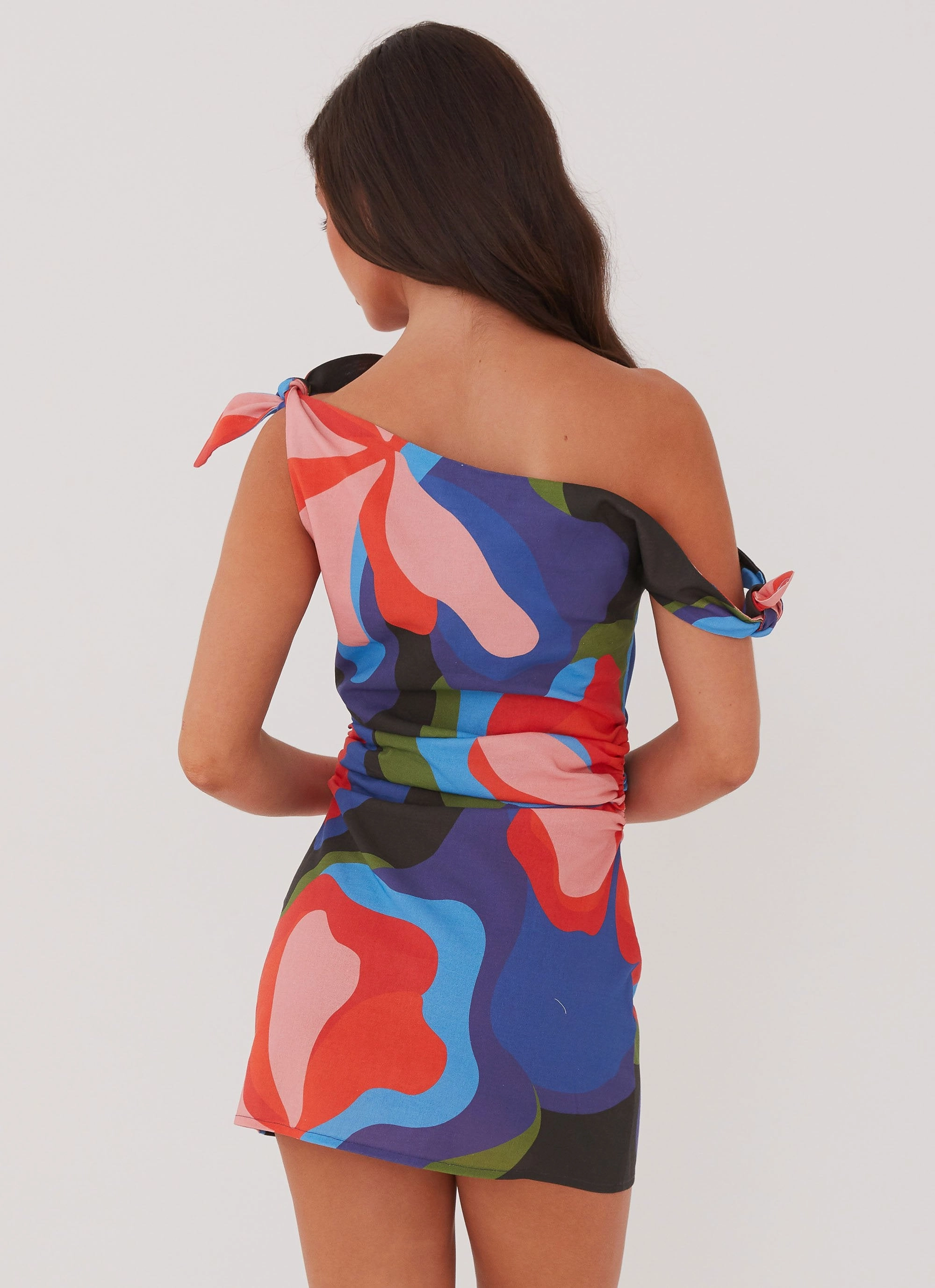 Urban Ready Amazonia Linen Mini Dress - Floral Fantasy