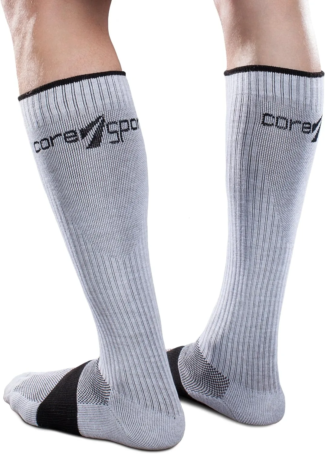 CoreSport Athletic Performance Compression Socks - 15-20mmHg Mild Graduated Compression