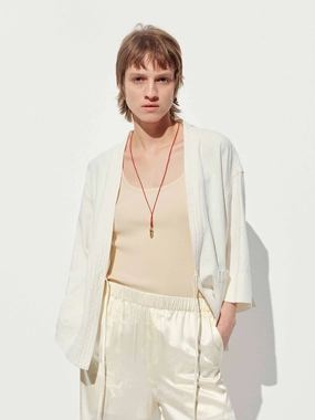 Ultra Compact Packing Design Cotton-Linen Tie Jacket