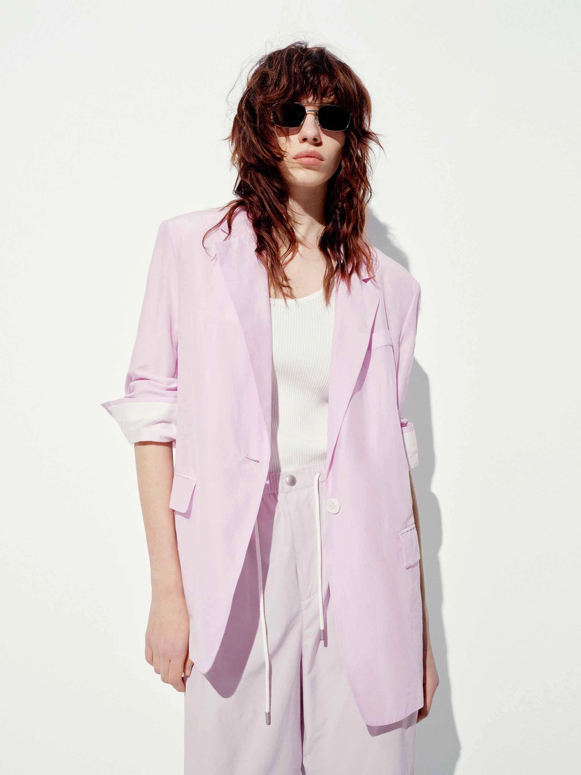 Cold Climate Cotton Silk Blend Blazer