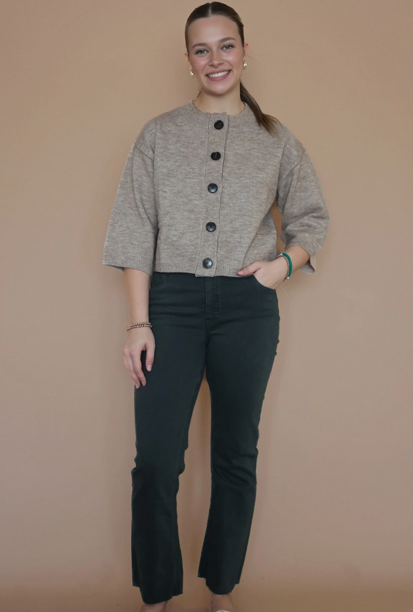 Water resistant coating Counting Blessings Cardigan