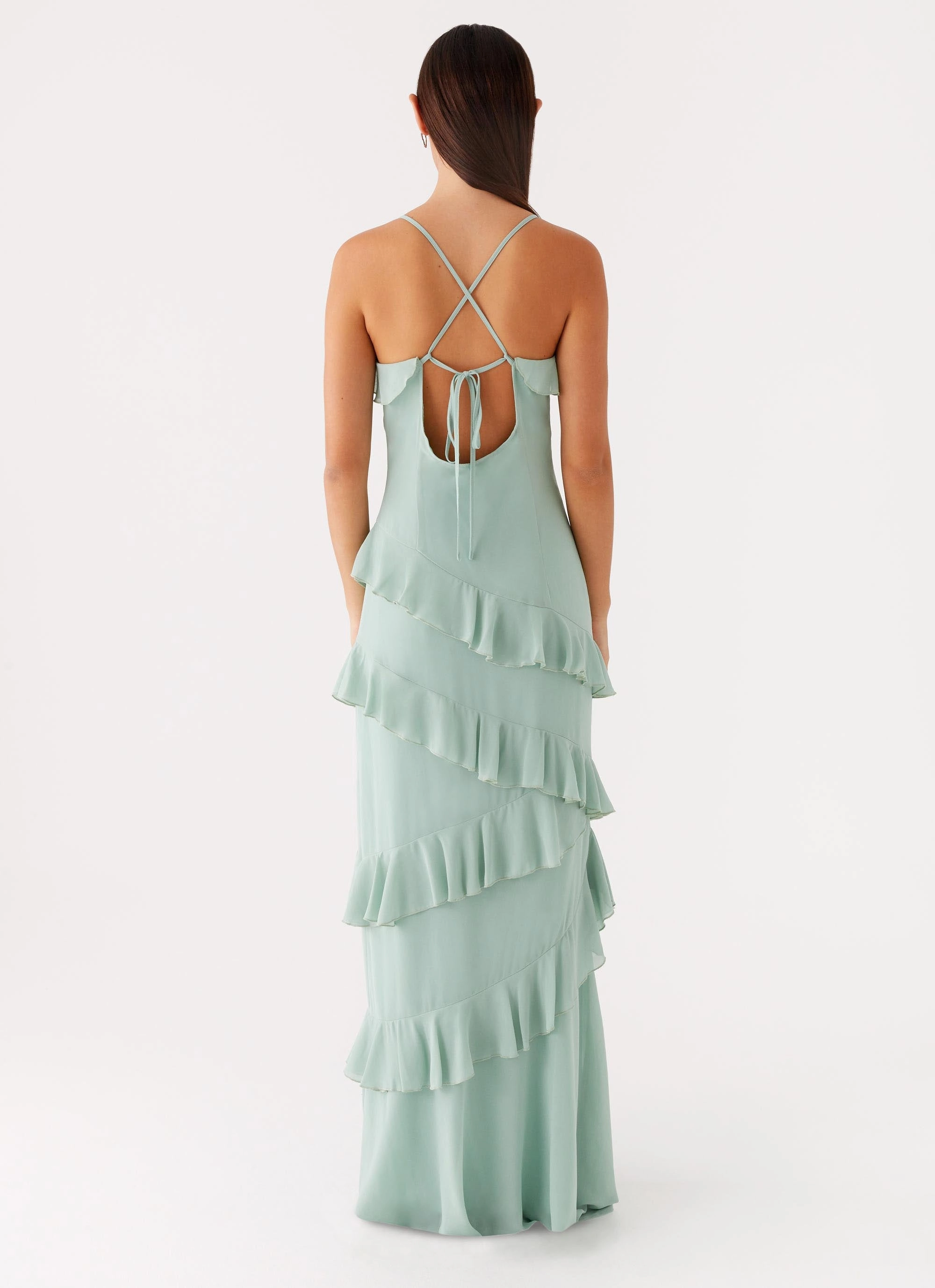 Lightweight Comfort Country Club Maxi Dress - Sage