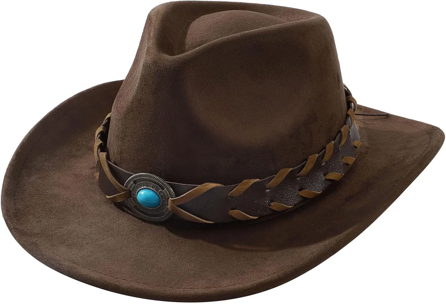 Cowboy Hats for Men Women with Blue Stones