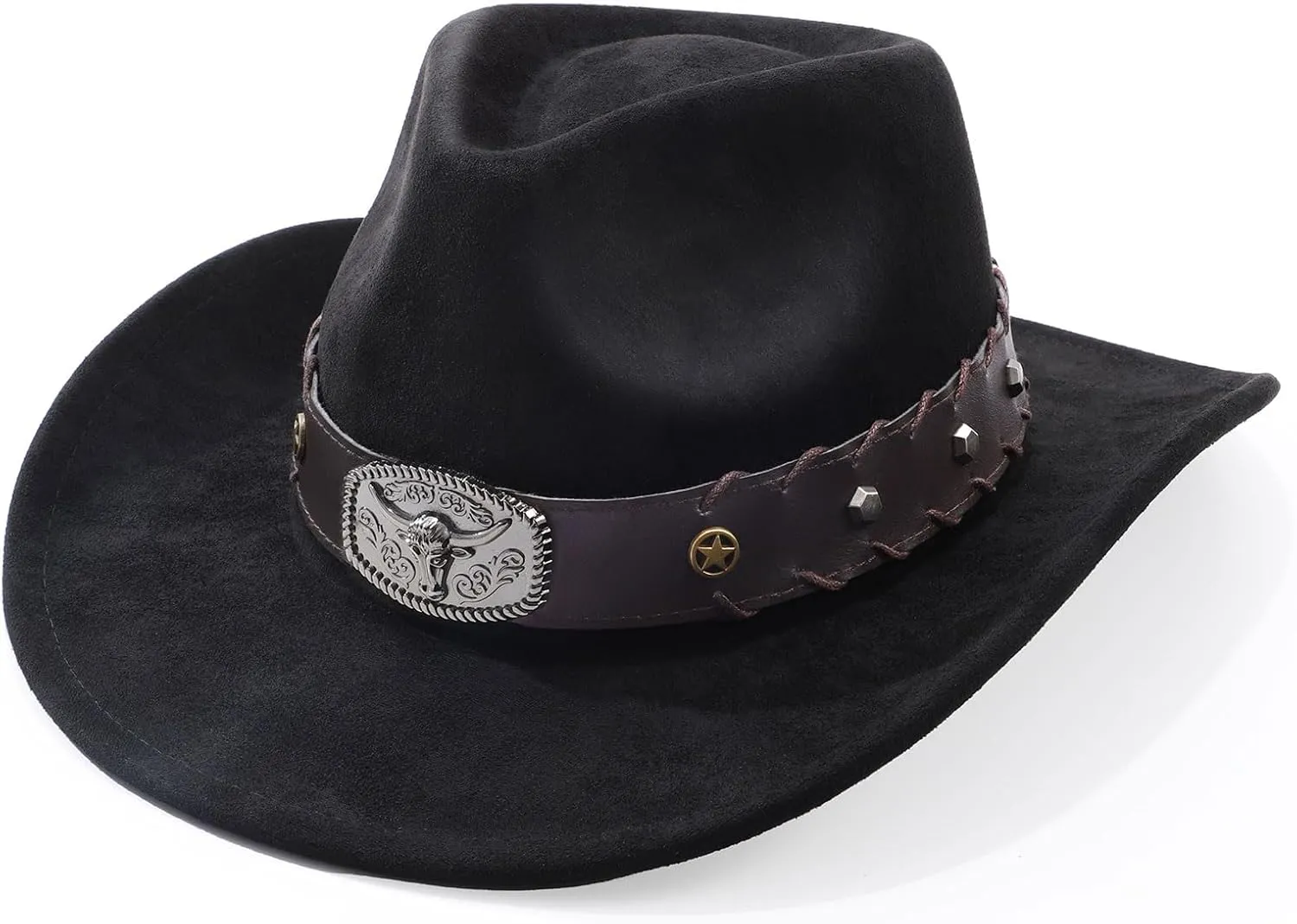 Cowboy Hats for Men Women with Blue Stones
