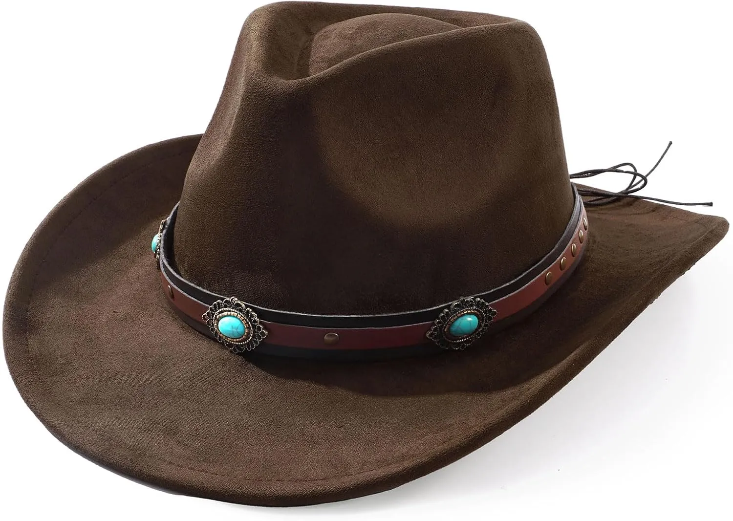 Cowboy Hats for Men Women with Blue Stones