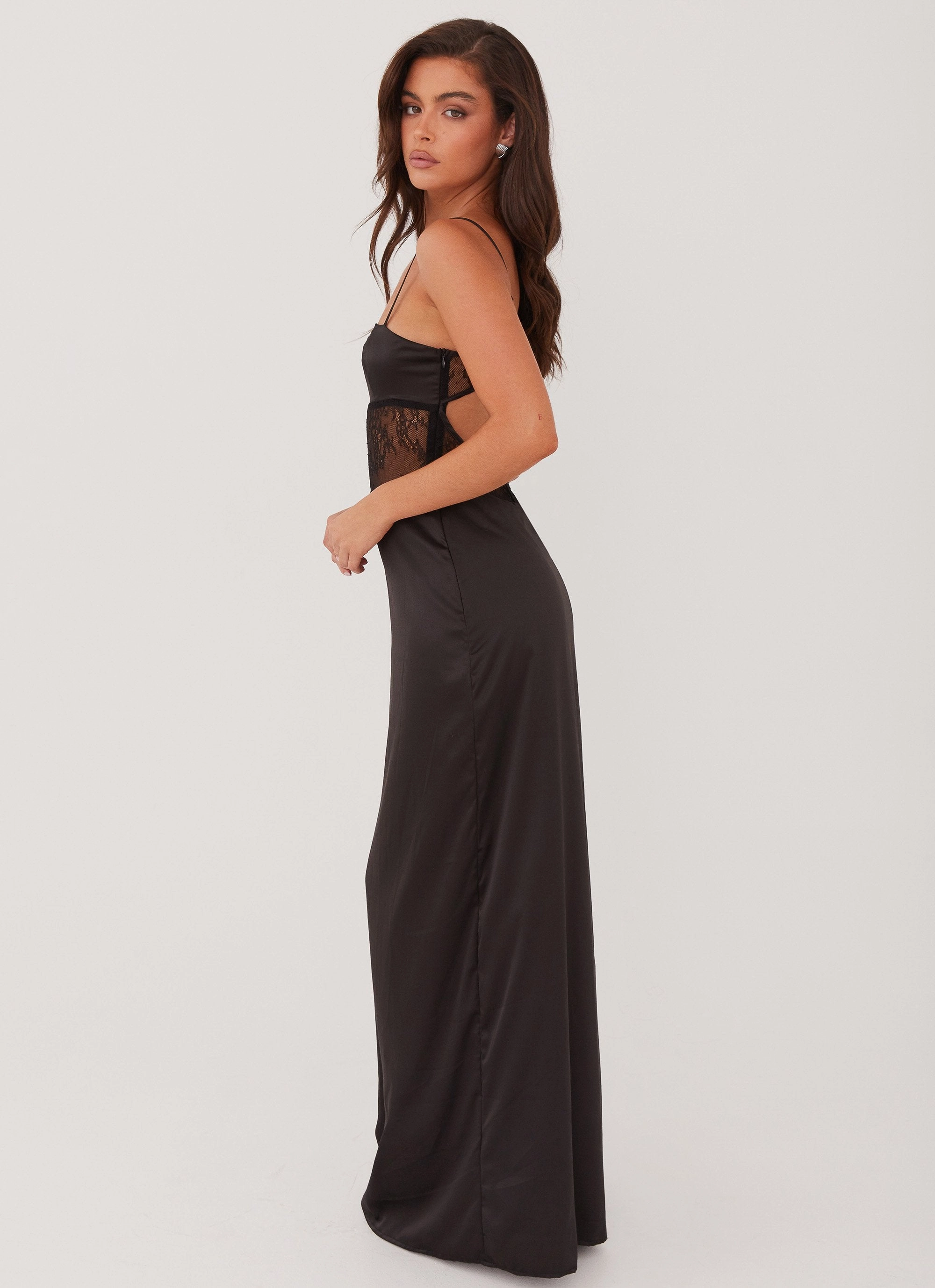 All Time Fit Palais Royale Lace Maxi Dress - Black