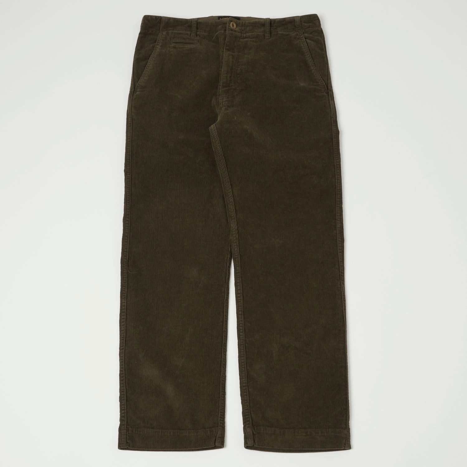 East Harbour Surplus 'Axel 101' Corduroy Trouser - Green Feminine Cut