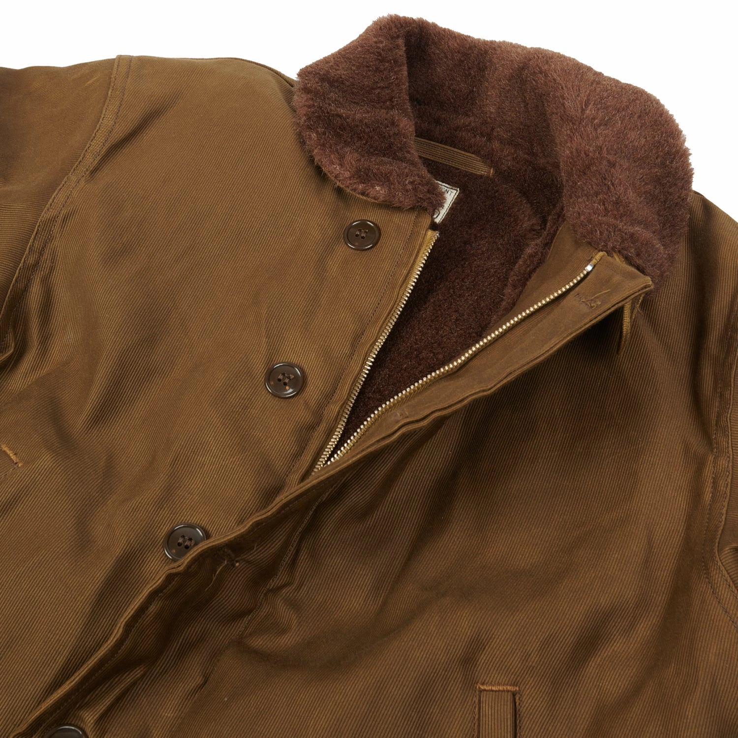 Freewheelers & Co U.S. Navy Type N-1 Deck Jacket - Red Khaki Sunday Walk Style