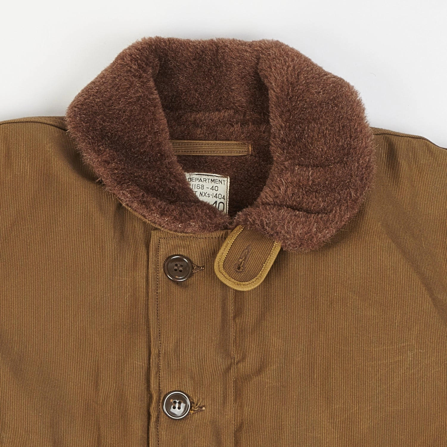 Freewheelers & Co U.S. Navy Type N-1 Deck Jacket - Red Khaki Cozy Design