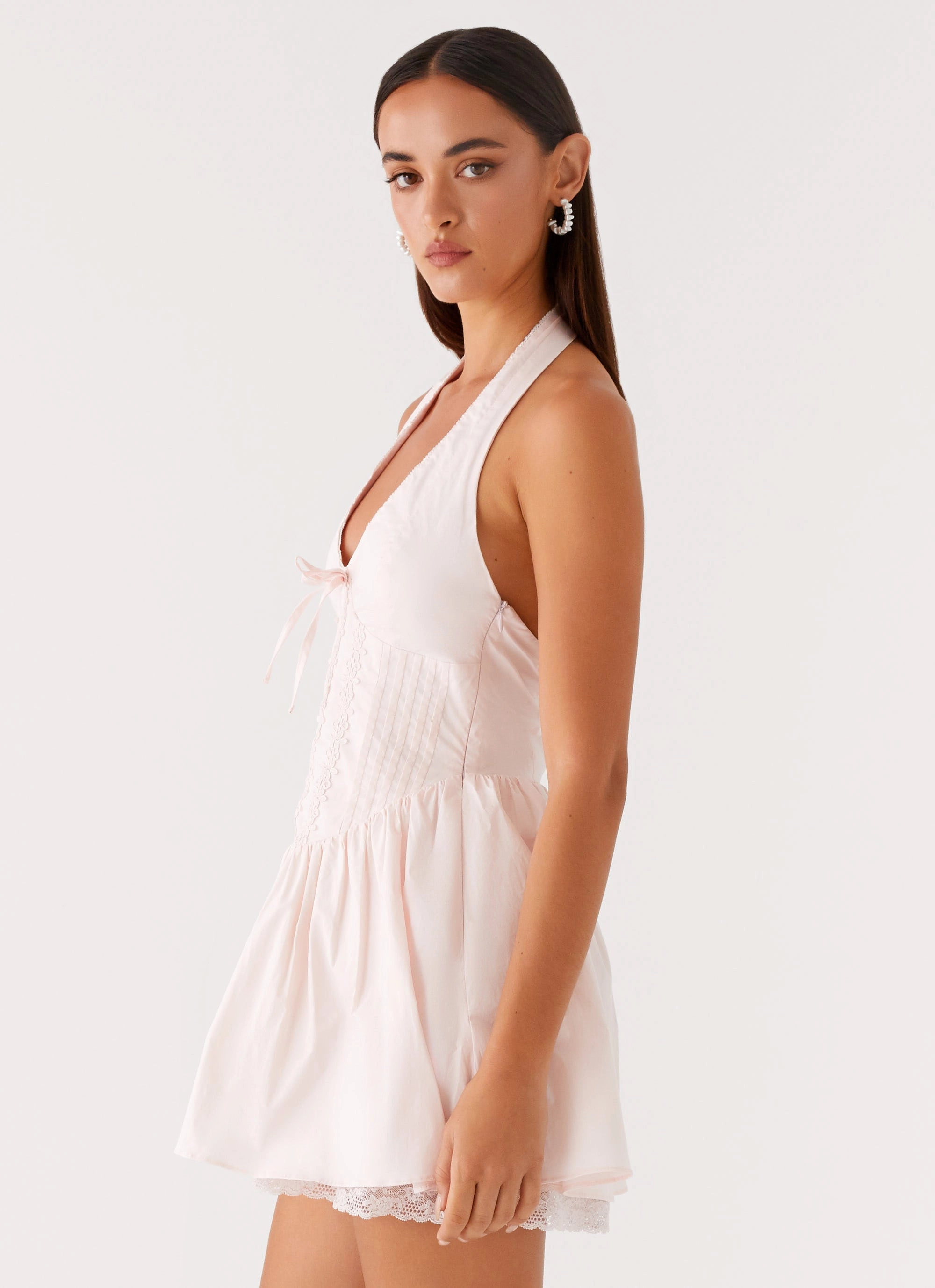 Moira Mini Dress - Pink Soft Drape
