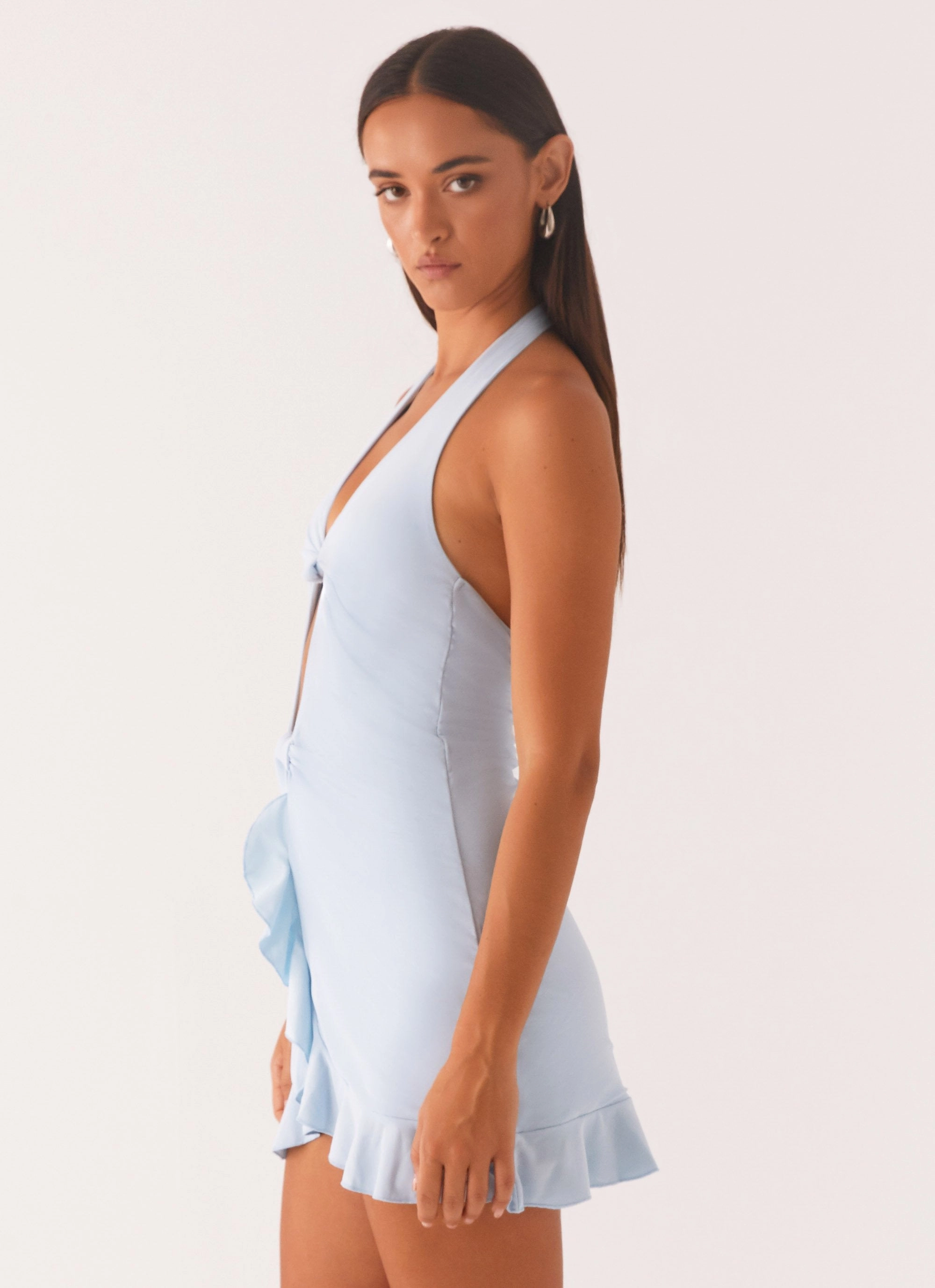 Moment Light Colette Mini Dress - Pastel Blue