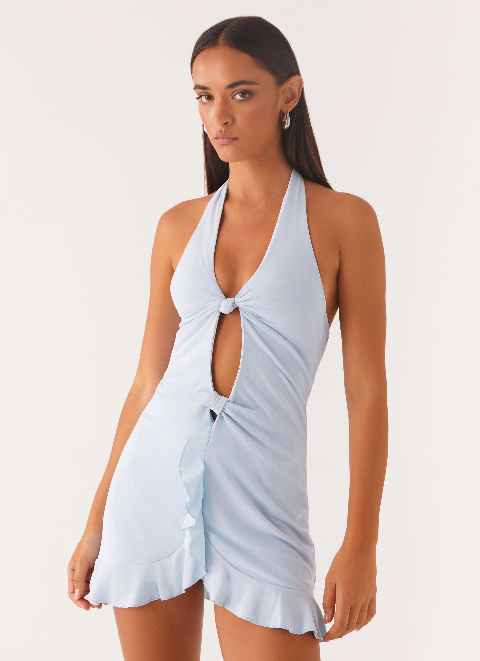 Colette Mini Dress - Pastel Blue Daily Chic