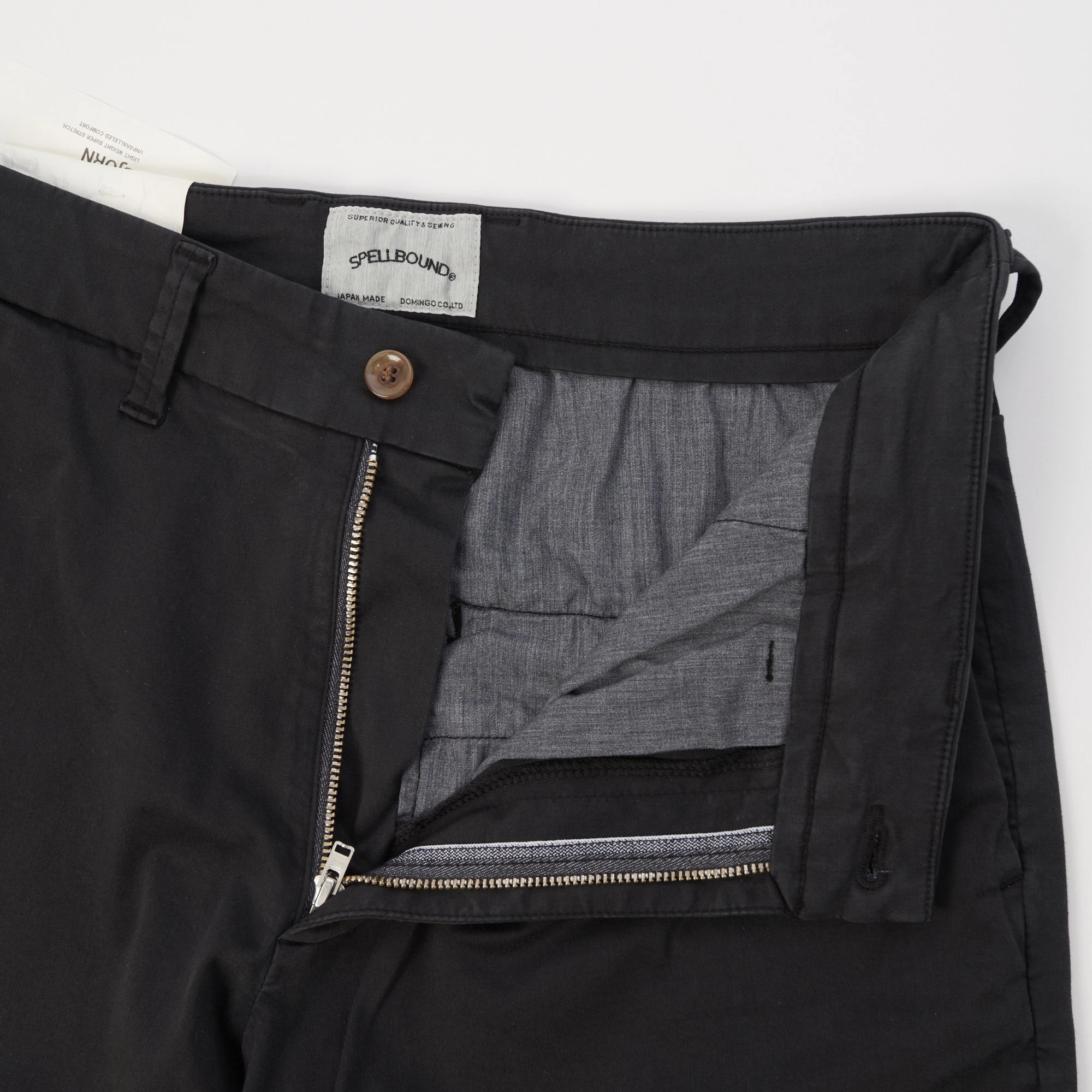 Spellbound Slim Tapered Stretch Chino - Black Unisex style