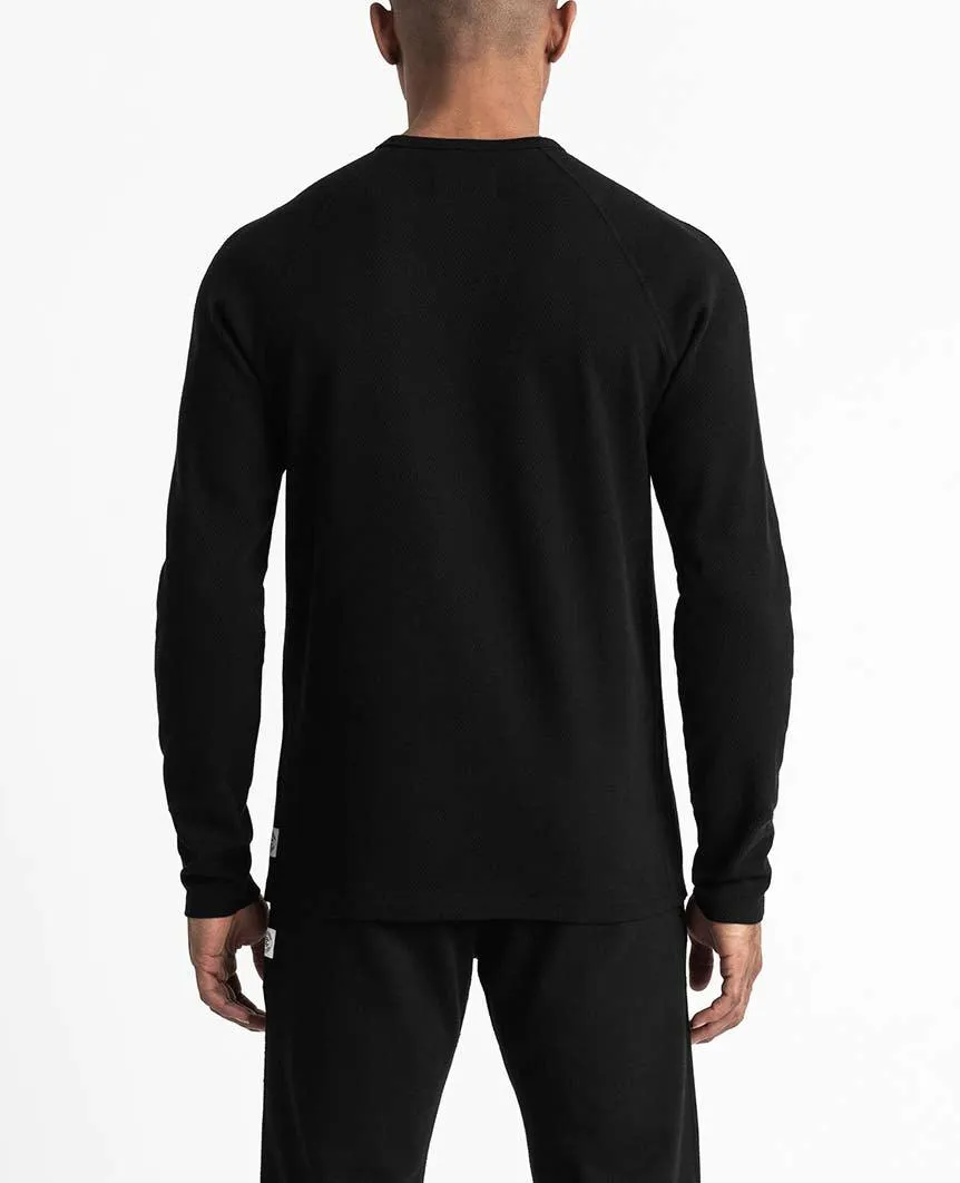 Crewneck Mesh Flatback Black