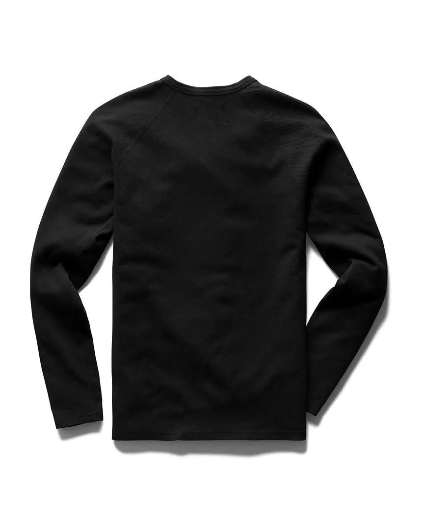 Crewneck Mesh Flatback Black