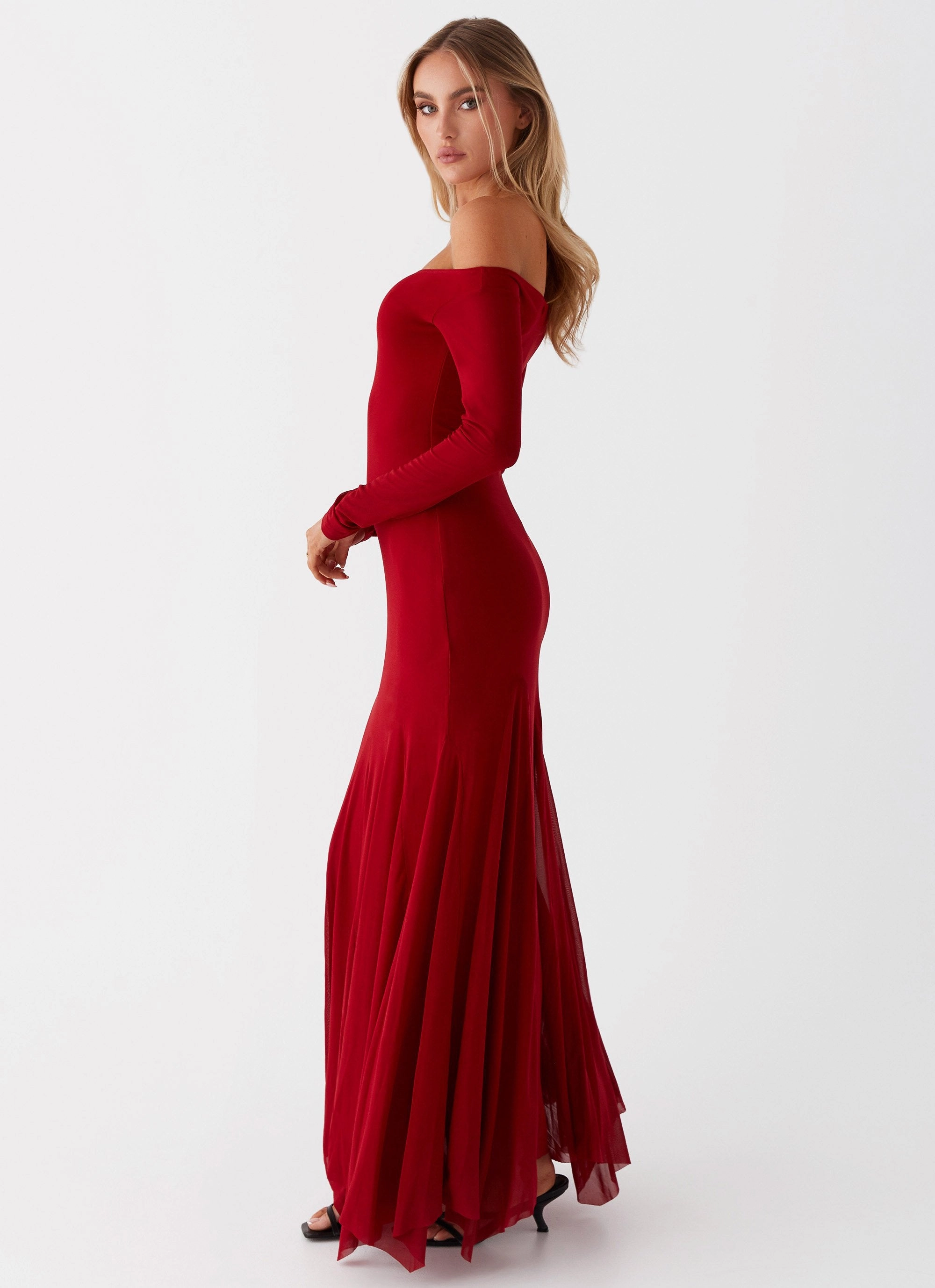 Standout Feature Art-Gallery Maribel Maxi Dress - Red