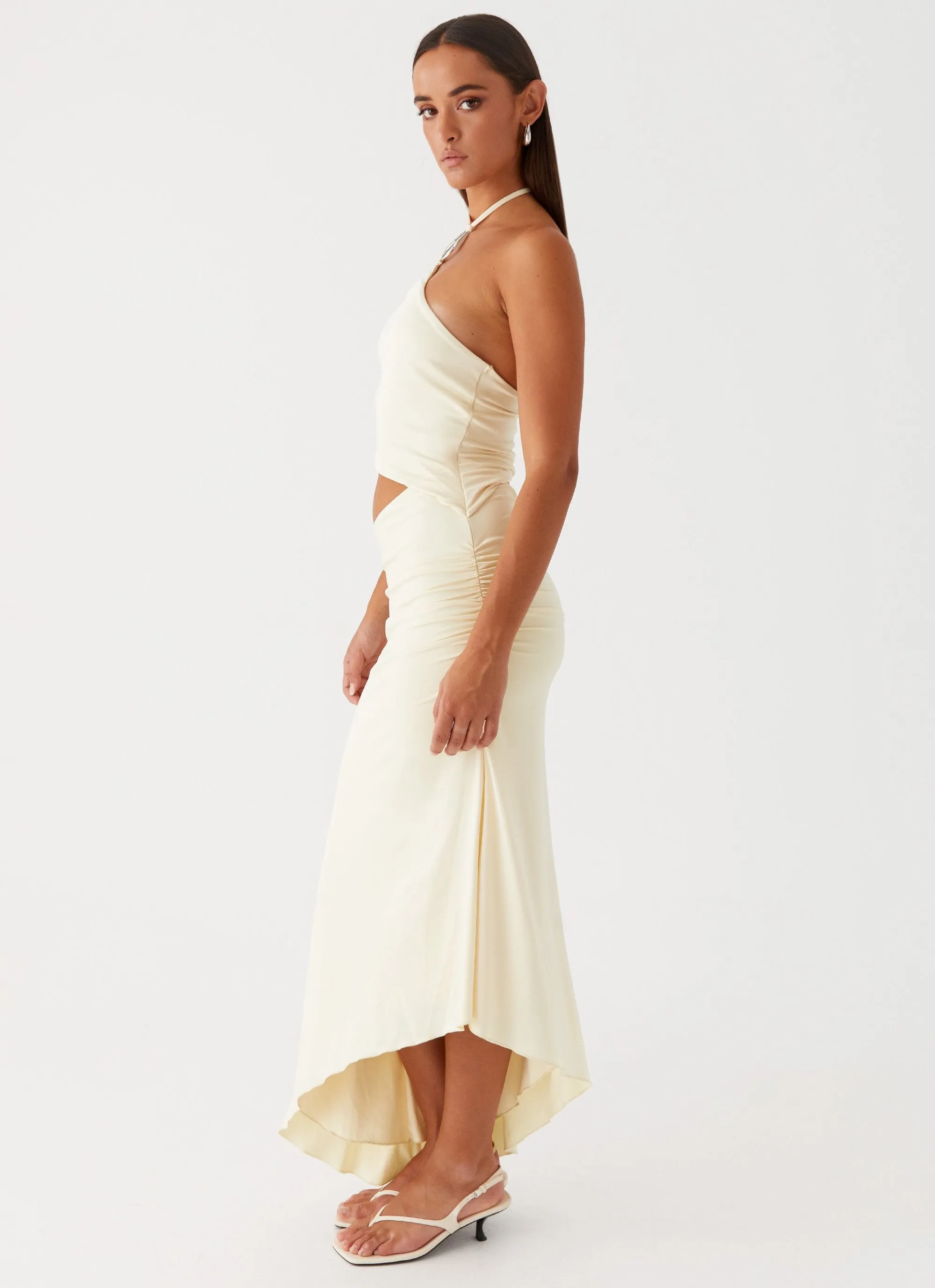 Tasha Maxi Dress - Lemon Soft Feel