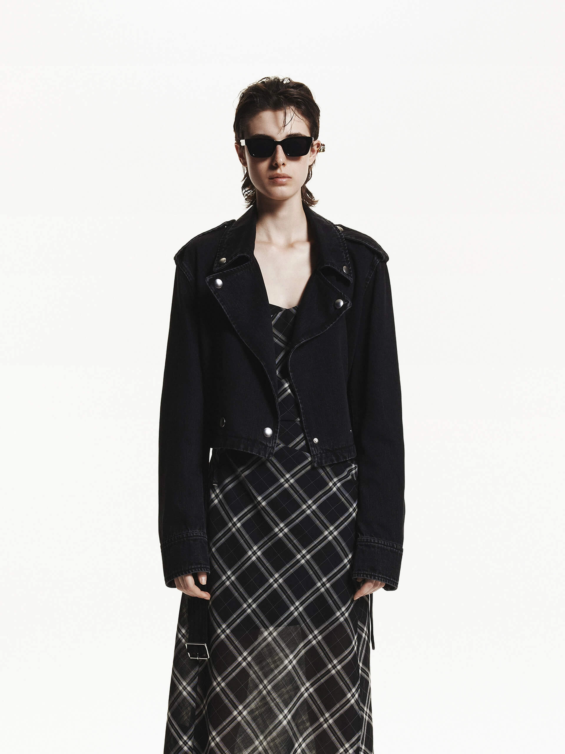 Cropped Fit Vintage Jacket Eco Certified Textile