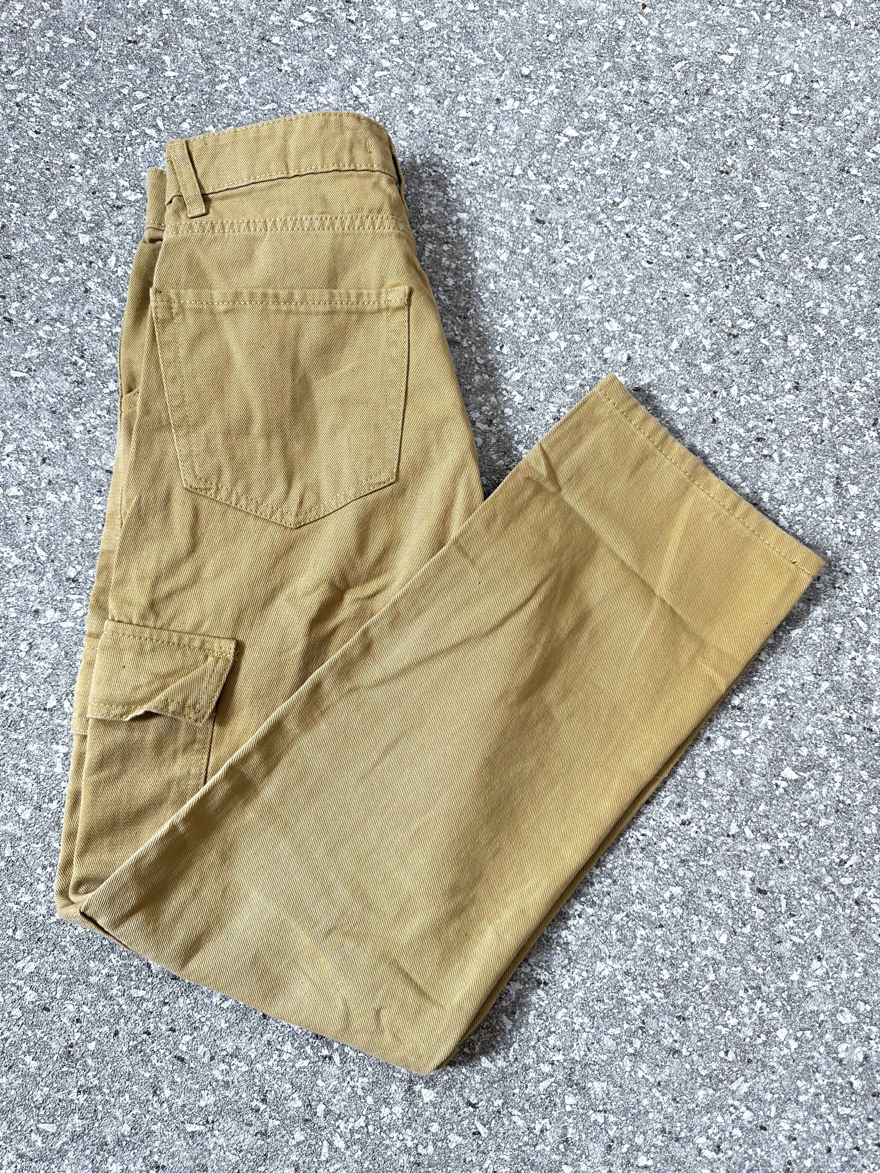 Curtis Cargo Utility Baggy Khaki Denim Pants